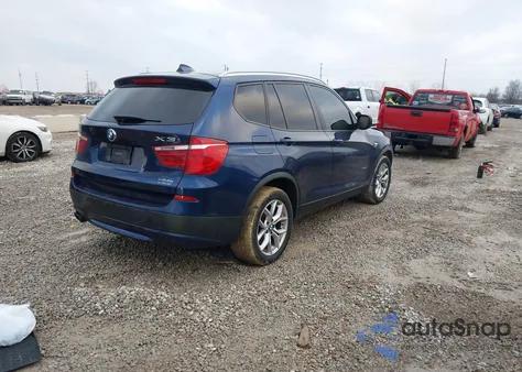 2013 BMW X3 xDrive28I из США, поврежденный, VIN 5UXWX9C52D0D01765